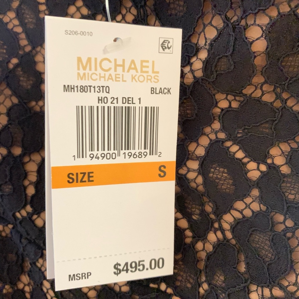 “HOST PICK” Michael Kors Feather Embellished Corded Lace Dress - Picture 10 of 13